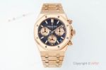 APS Factory Audemars Piguet Royal Oak 41mm Calibre 4401 Movement Dark Blue Face RG Subdial Watch